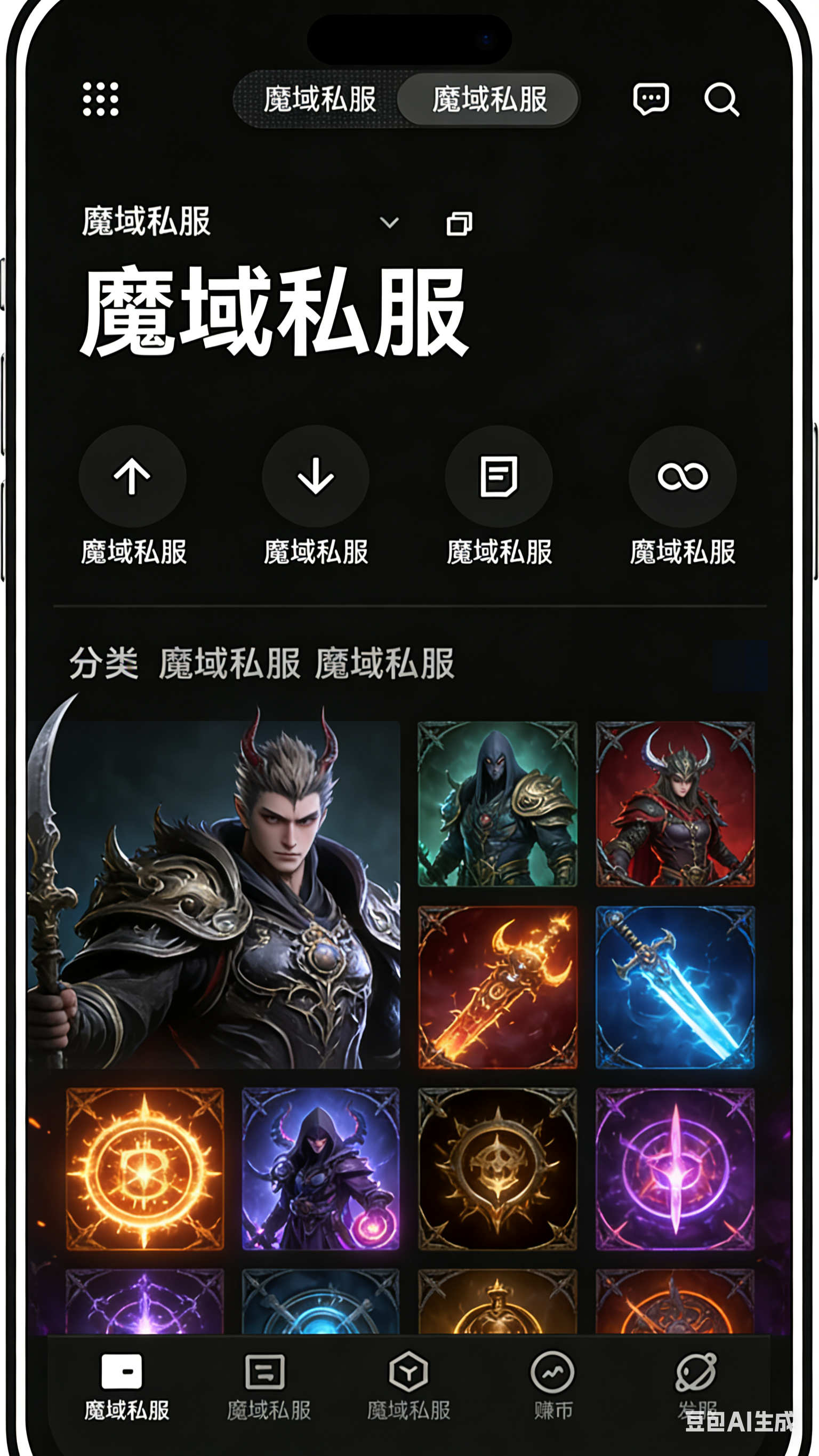 魔域SF账号安全设置界面